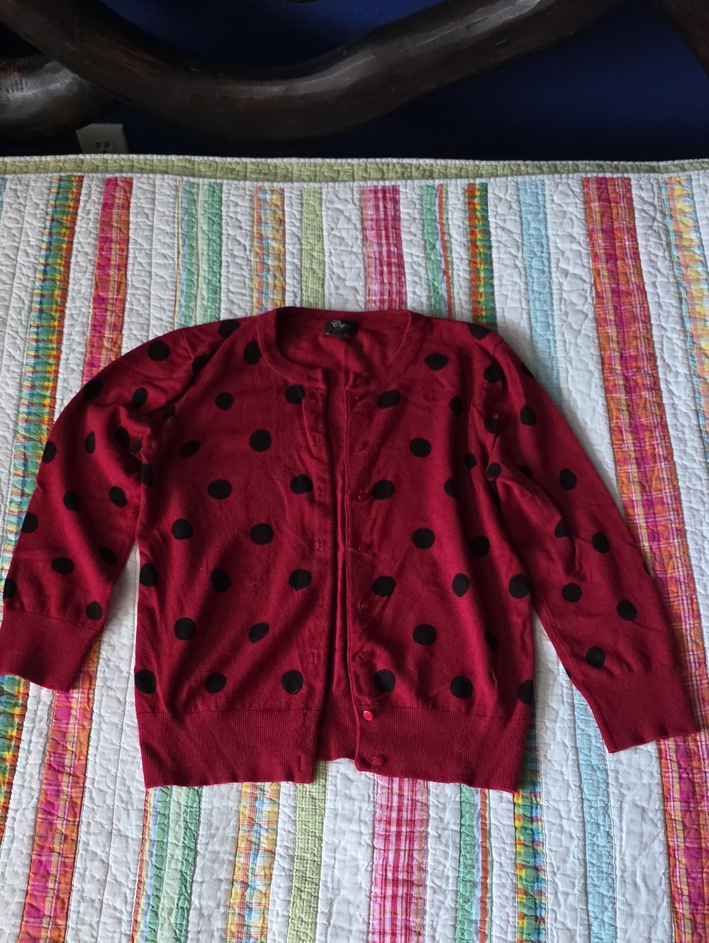 Cupio Red Knit Sweater Top
